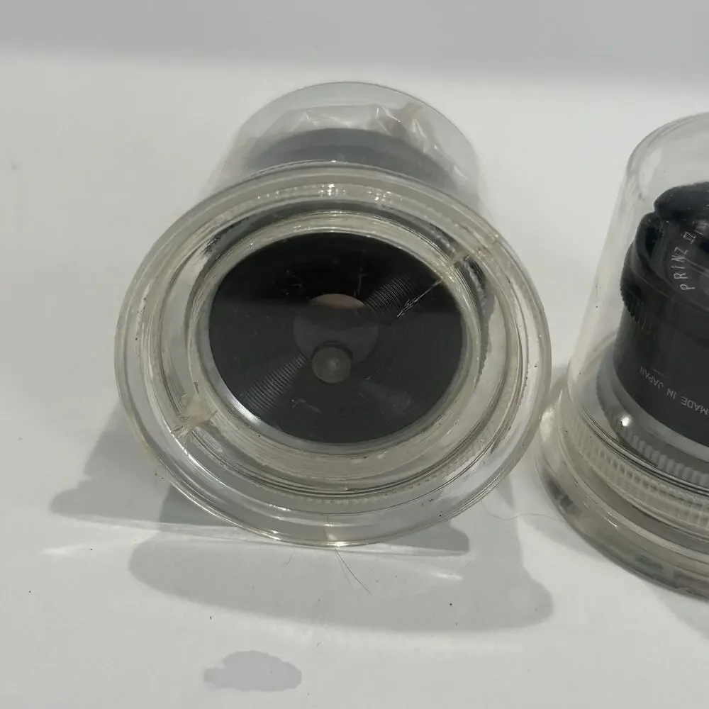 Lot of 2 Prinz Anastigmat Enlarger Lenses - 50mm f/3.5 & 75mm f/3.5 - Japan Vtg